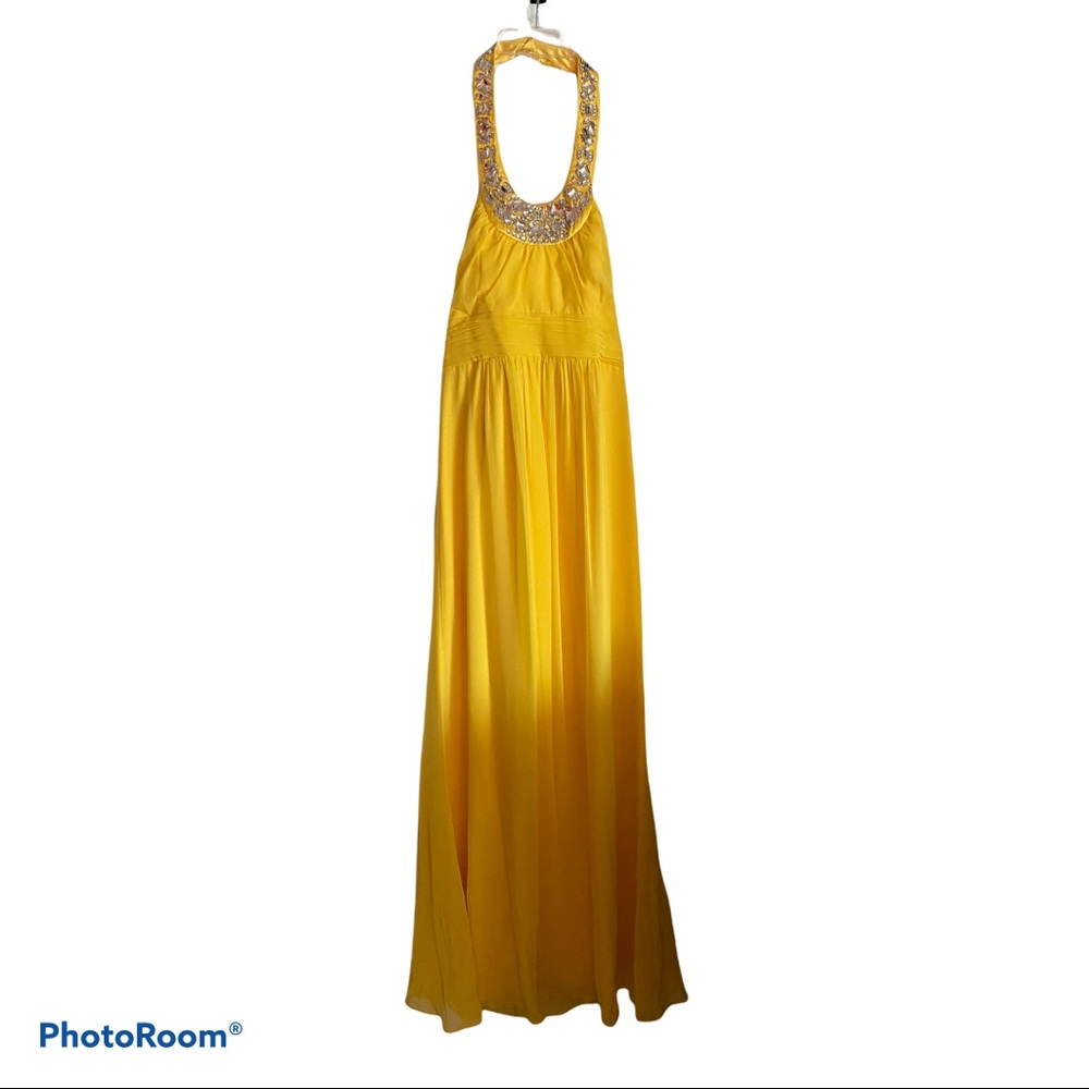 Laundry by Shelli Segal Yellow dress/ gown Sz 6